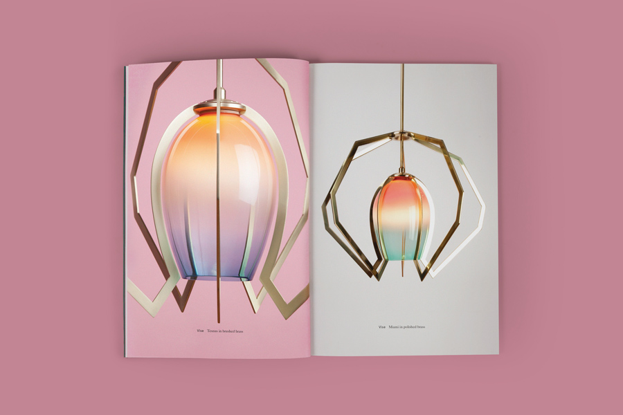 Product catalogue designed by Lotta Nieminen featuring photography by Lauren Coleman for New York based lighting and product designer Bec Brittain