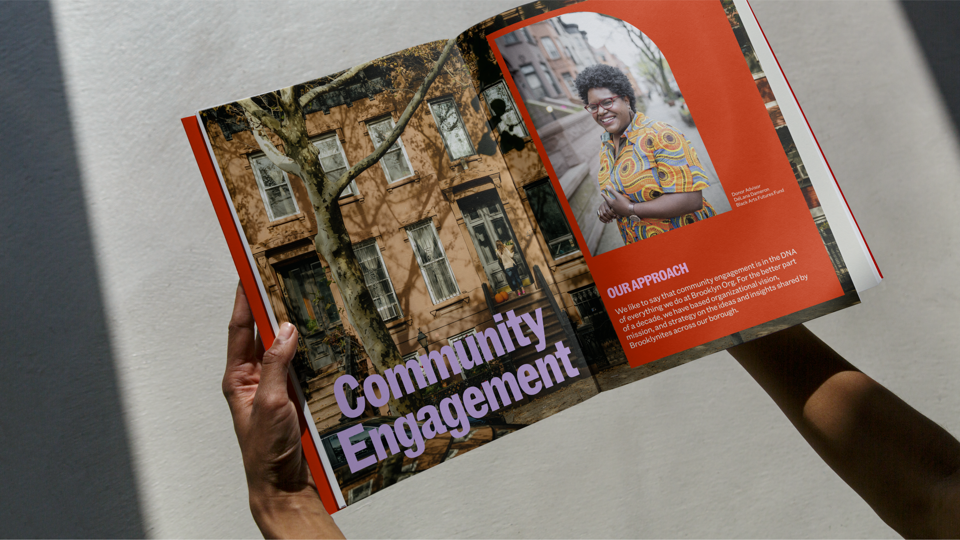 Logotype, posters, print and social media for community foundation Brooklyn Org by Mother Design