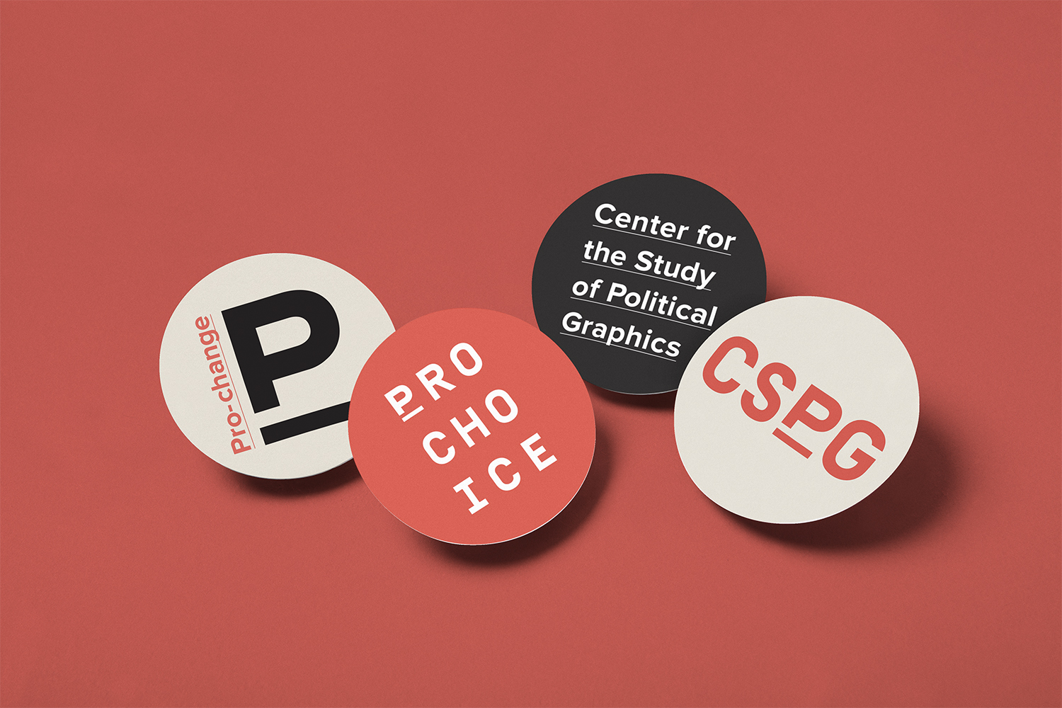 Brand identity designed by Canadian studio Blok for The Center for the Study of Political Graphics