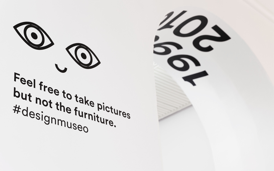 Signage designed by Bond for for Helsinki's Design Museum – Designmuseo