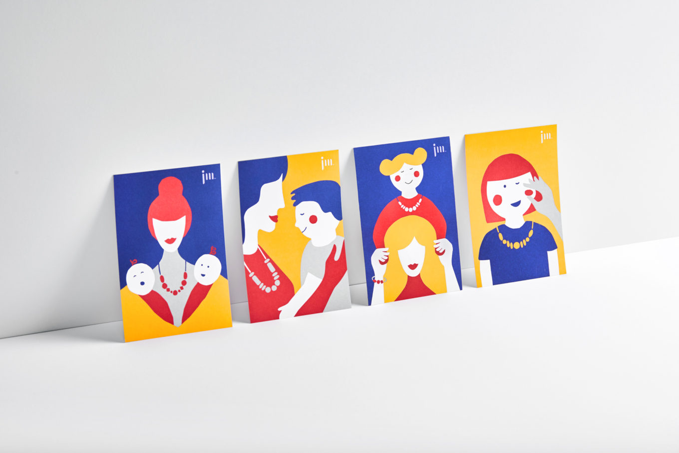 Illustration and print for teething jewellery brand January Moon by Perky Bros