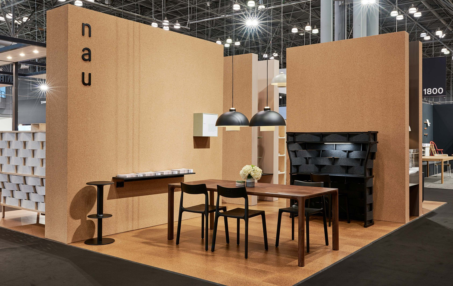 Brand identity and exhibition graphics by Design by Toko for Cult's new contemporary furniture range NAU