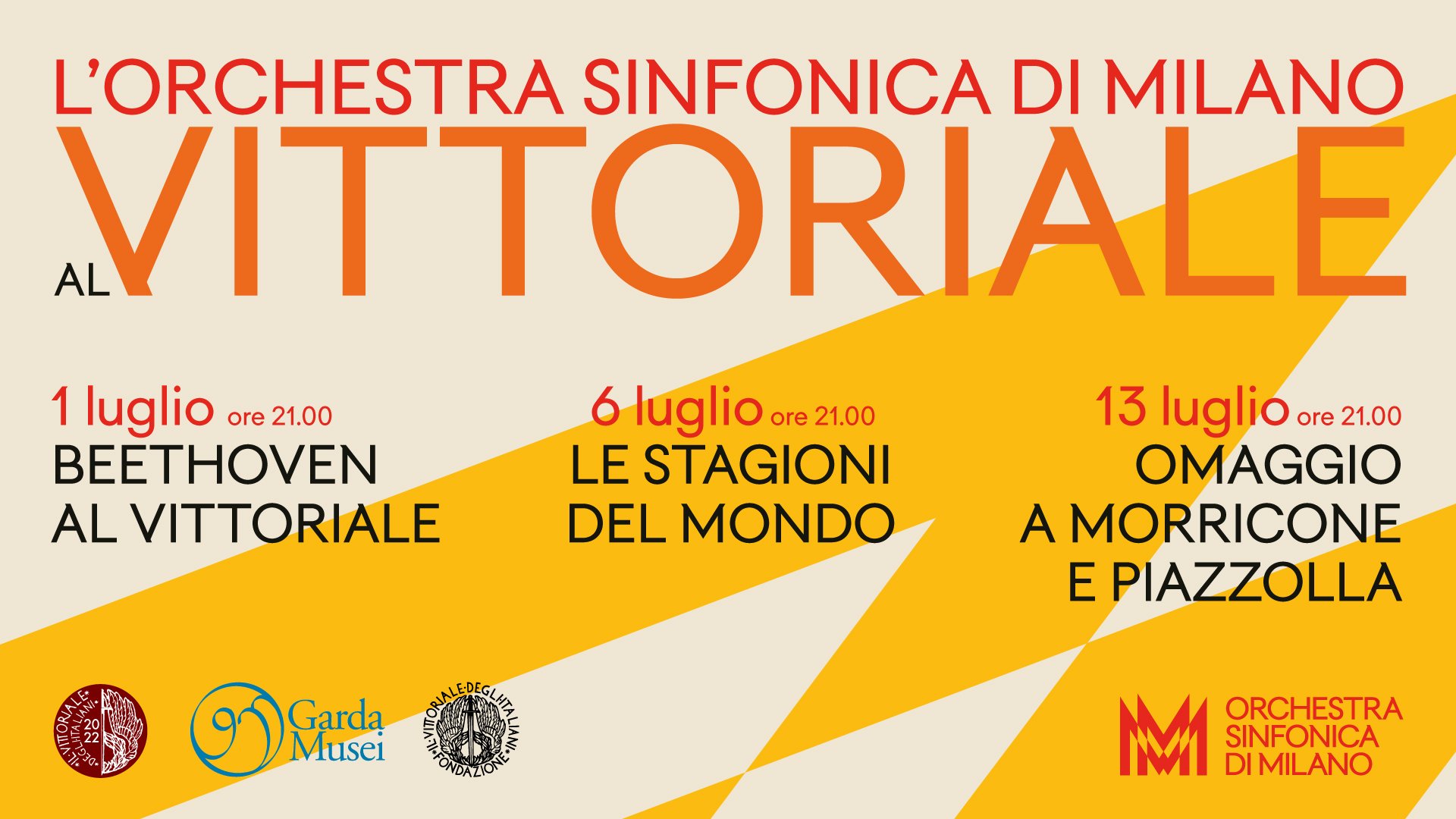 Banner and brand identity for Orchestra Sinfonica di Milano designed by Landor & Fitch 