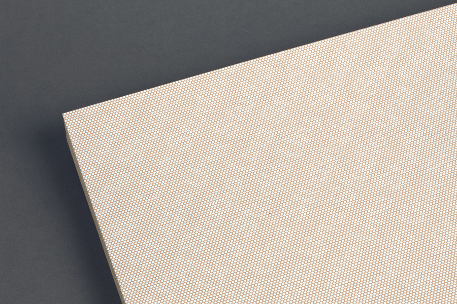 Print featuring uncoated unbleached paper and white ink finish for German graphic design business Studio Una