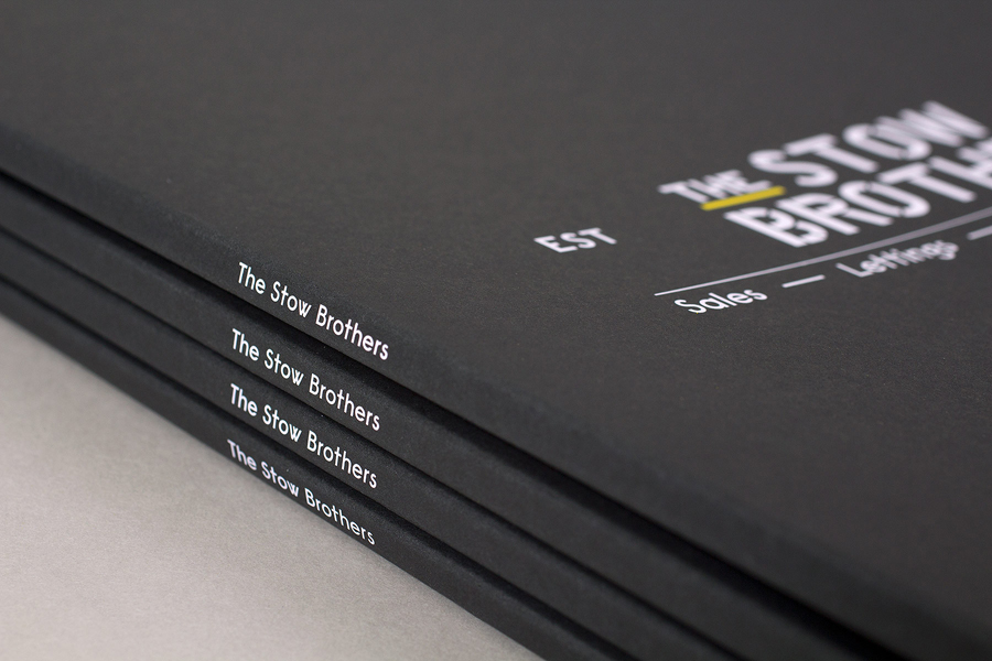 Folder design by Build for East London estate agent The Stow Brothers