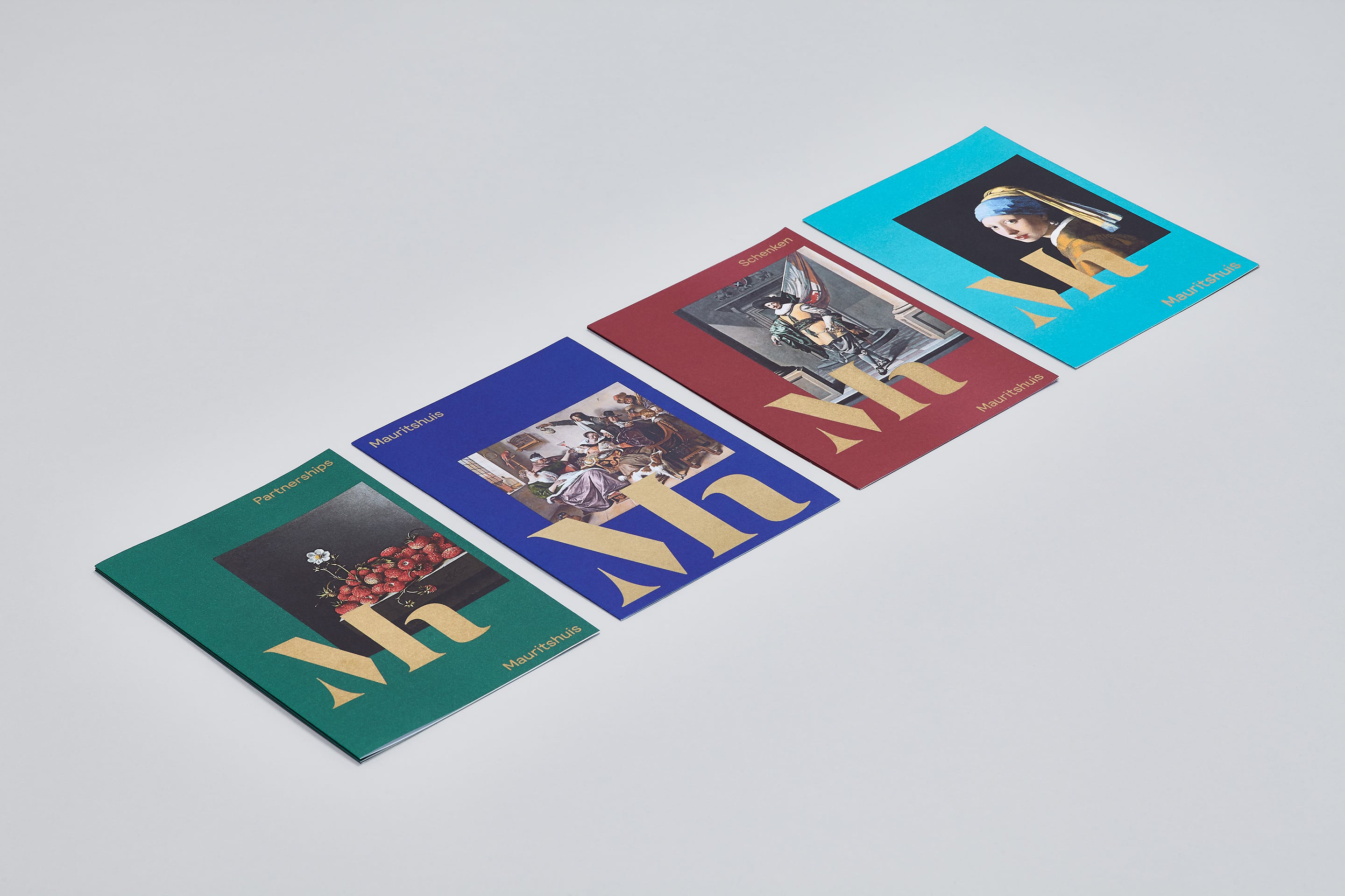Print and brand identity designed by Dumbar for Mauritshuis