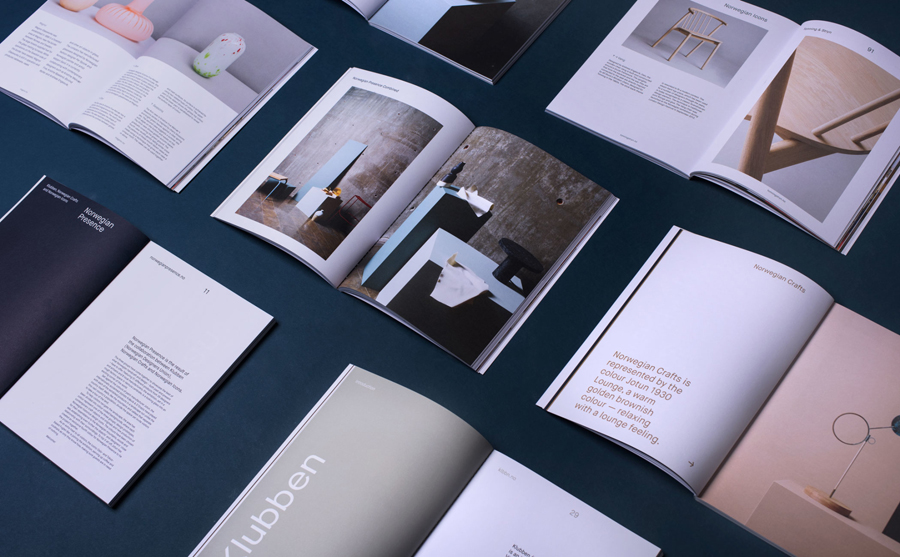 Catalogue for Norwegian Presence by graphic design studio Bielke&Yang