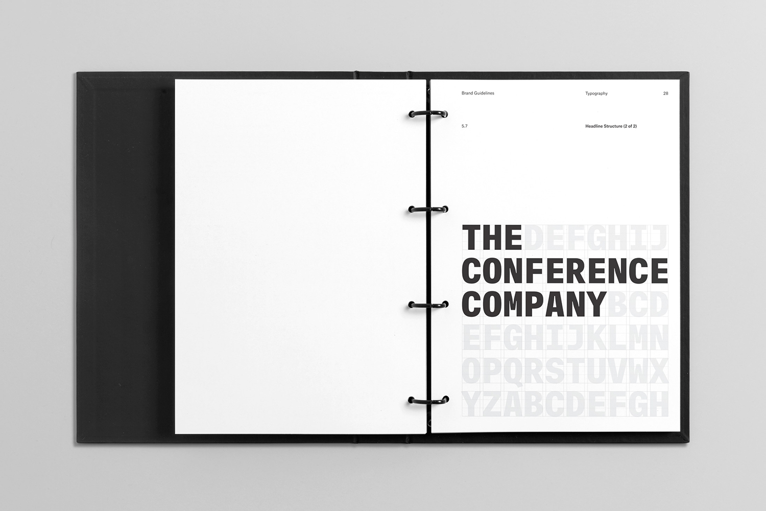 Logotype, print, brand guidelines and signage by Studio South for The Conference Company and The Awards Company