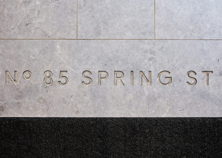 New Graphic Identity for 85 Spring Street by Studio Ongarato — BP&O
