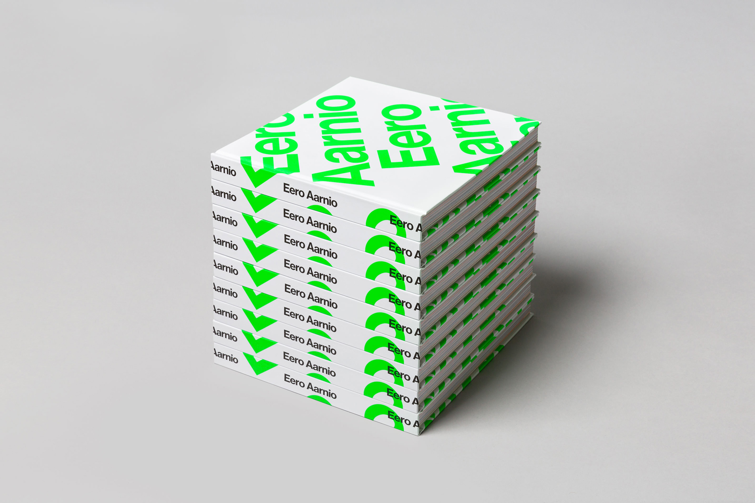 Eero Aarnio Book with fluorescent green ink detail designed by Bond, Finland