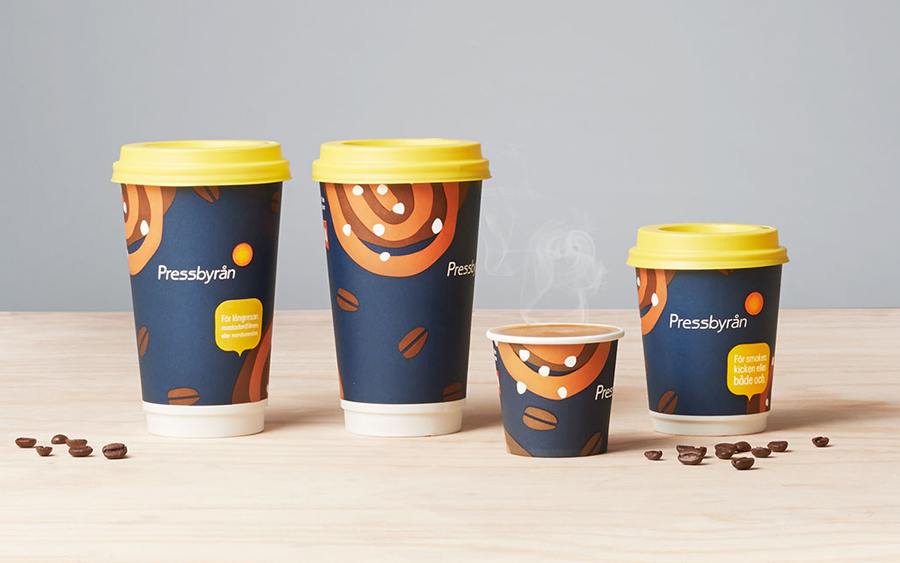 Coffee Cup Design – Pressbyrån by Bold, Sweden