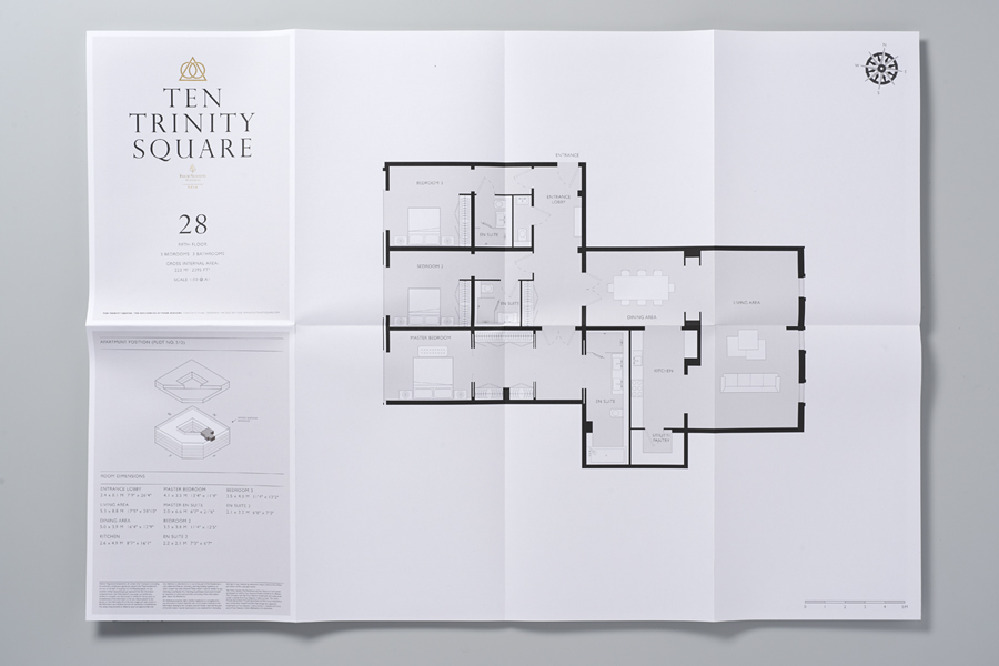 Ten Trinity Square floor plan designed by Pentagram