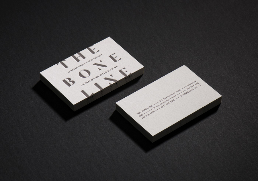 Business cards for winery The Bone Line by Inhouse