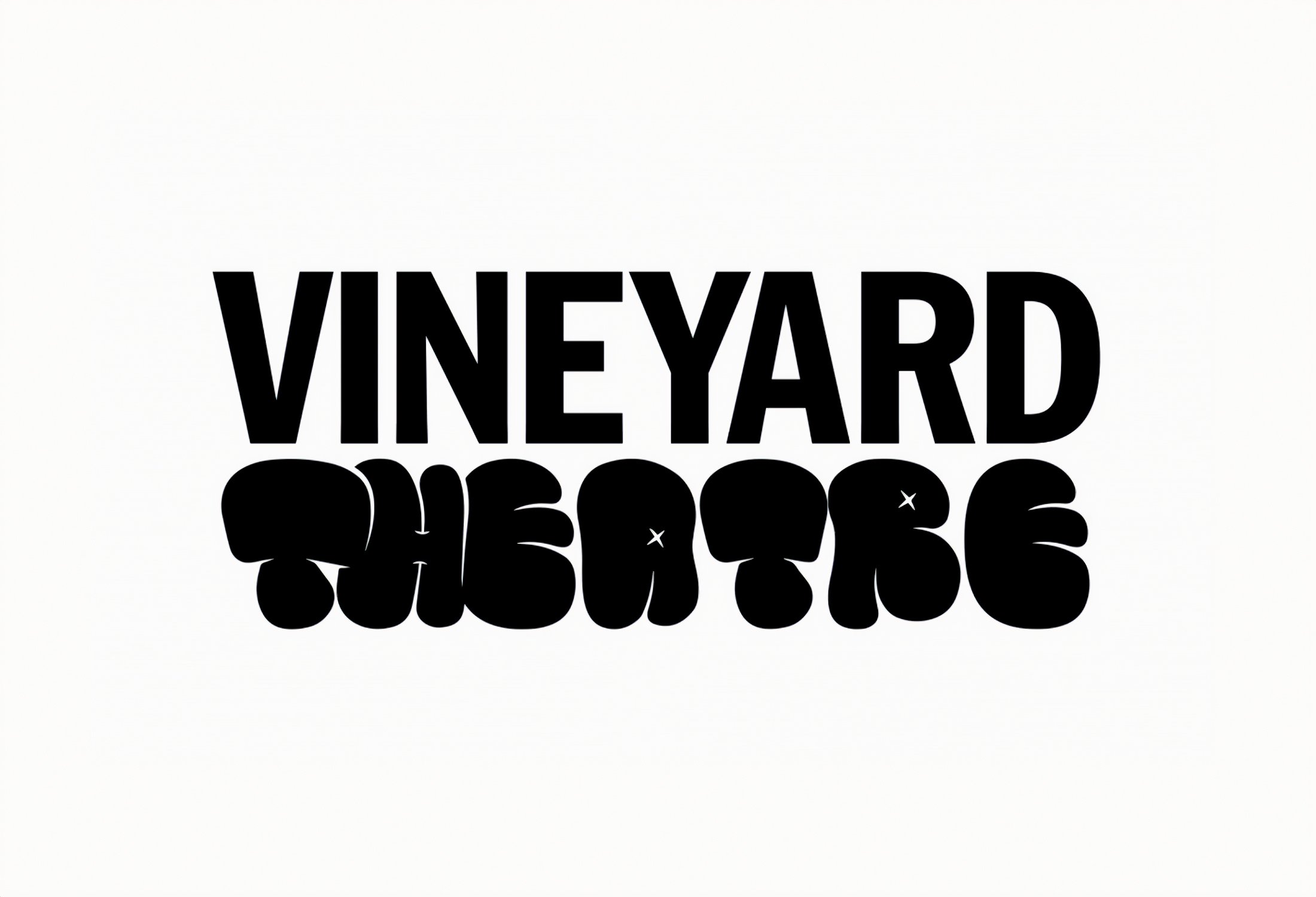 Flexible logotype by London-based NB Studio for New York City's Vineyard Theatre