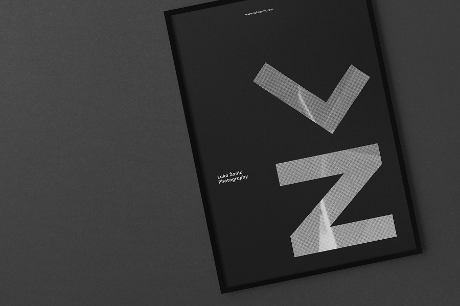 Poster by Studio8585 for architectural photographer Luka Žanić