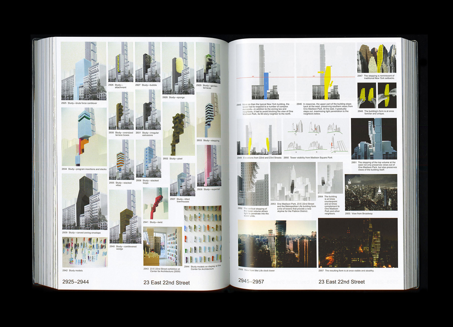 Monograph designed by Studio Lin for OMA New York, a celebration of over ten years work