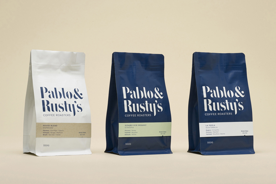 Coffee Package Design – Pablo & Rusty’s by Manual, United States
