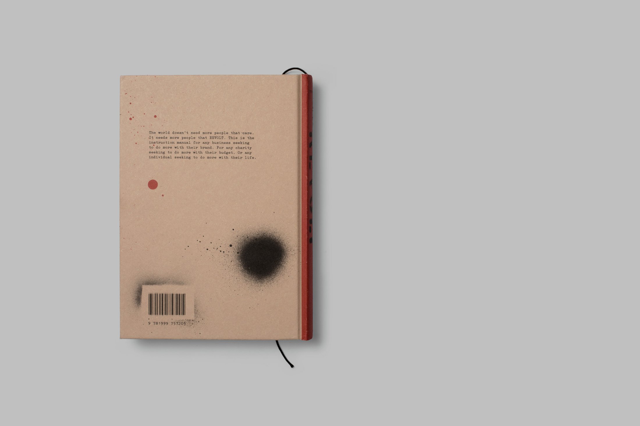 Hardcover book design by Paul Belford Ltd. for Revolt by Alex Lewis and Bridget Angear