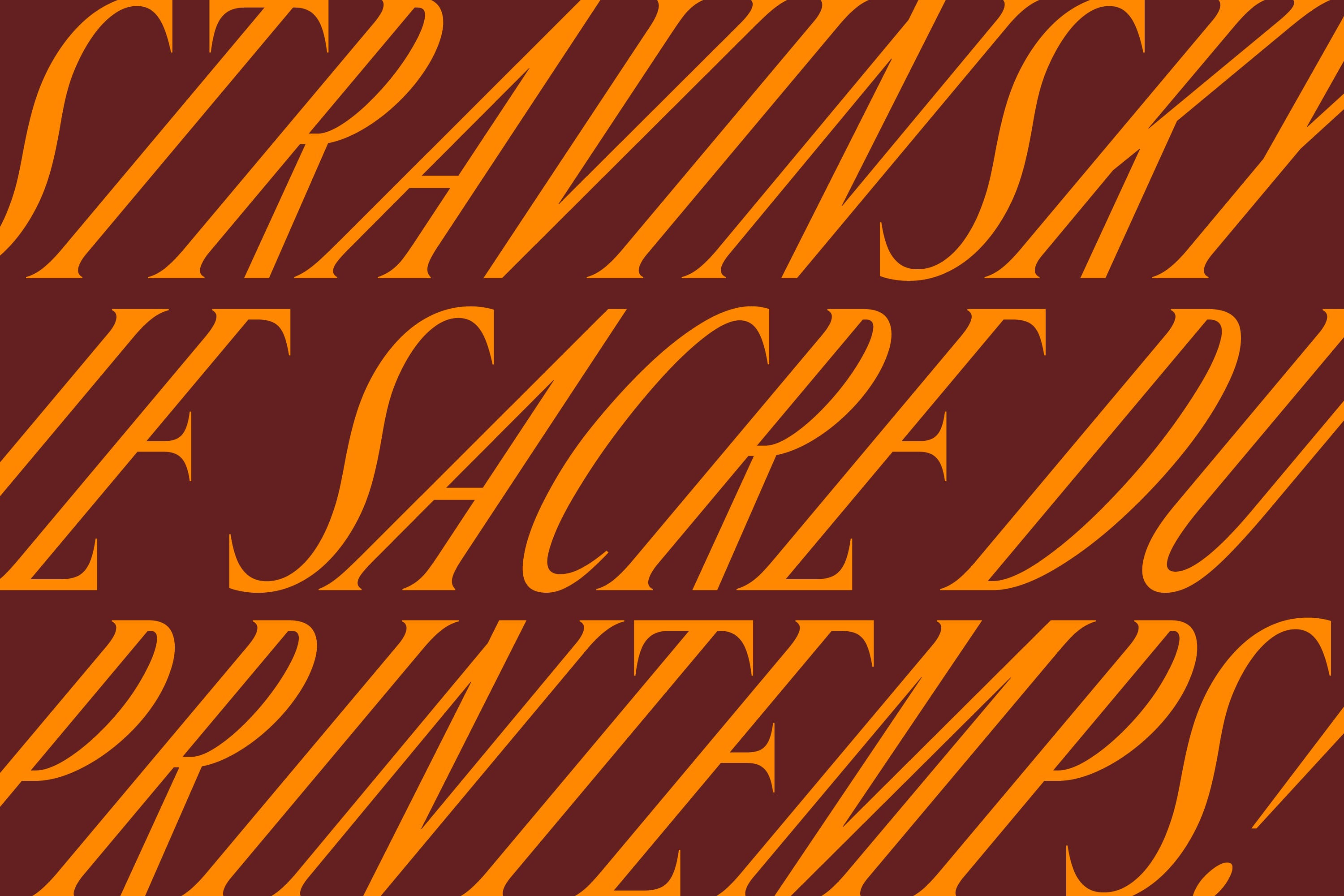 Custom typeface designed by Collins for San Francisco Symphony