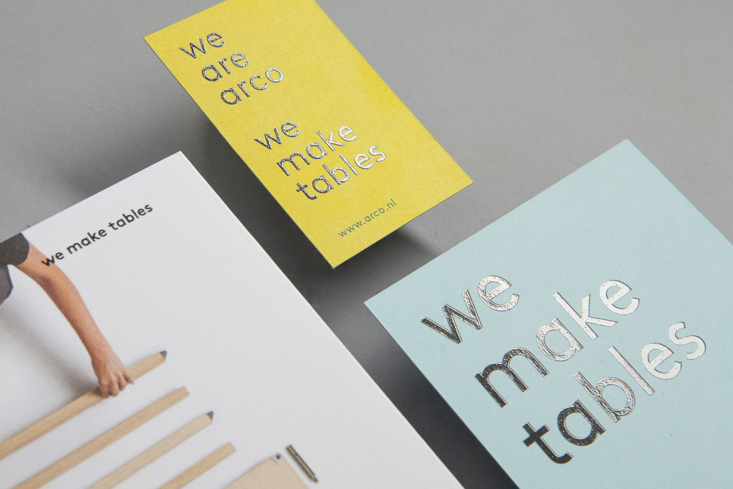 Brand identity and print for furniture manufacturer Arco by Raw Color, The Netherlands