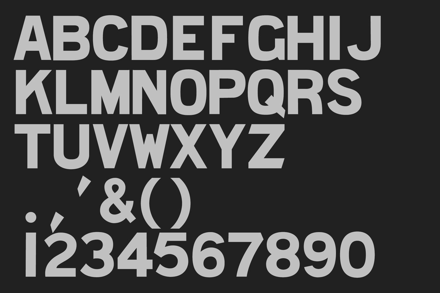 Custom typeface designed by Band for Hill Of Grace Restaurant at Adelaide Oval