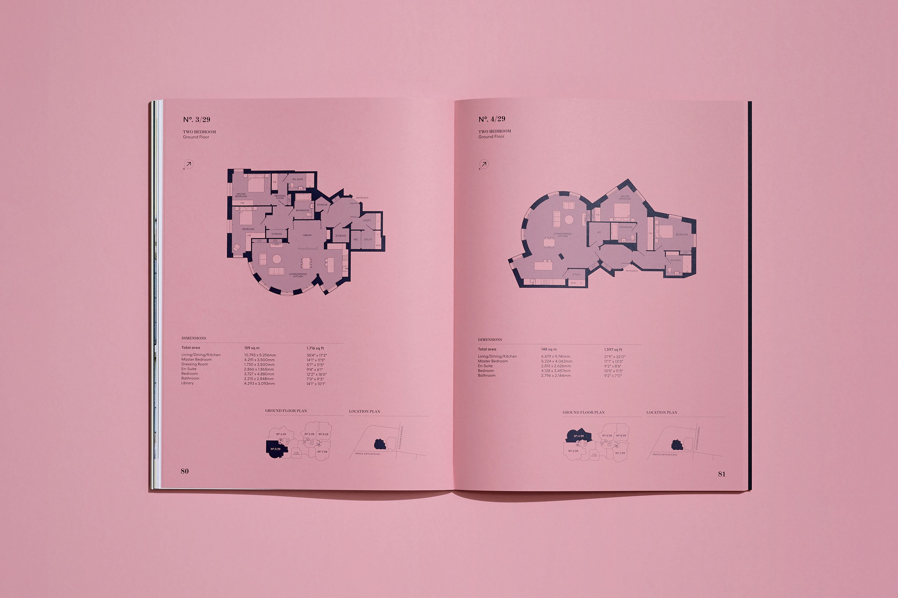 New visual identity for Hampstead property development Fitzjohn's designed by DutchScot.