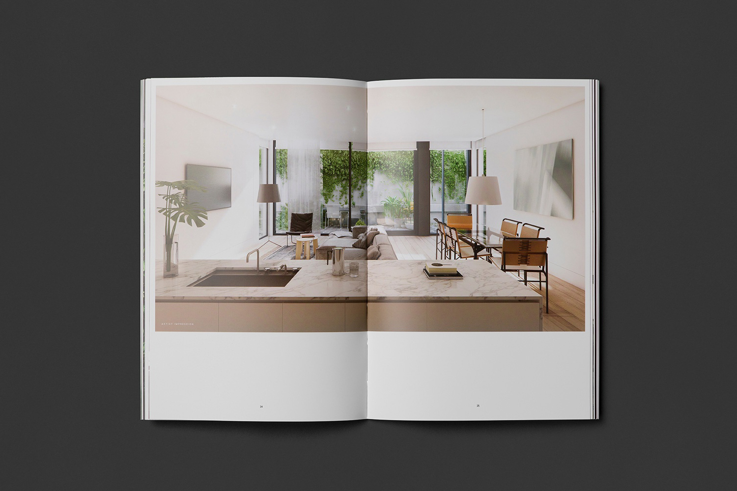 Brochure by Studio Brave for East Melbourne residential apartments George + Powlett