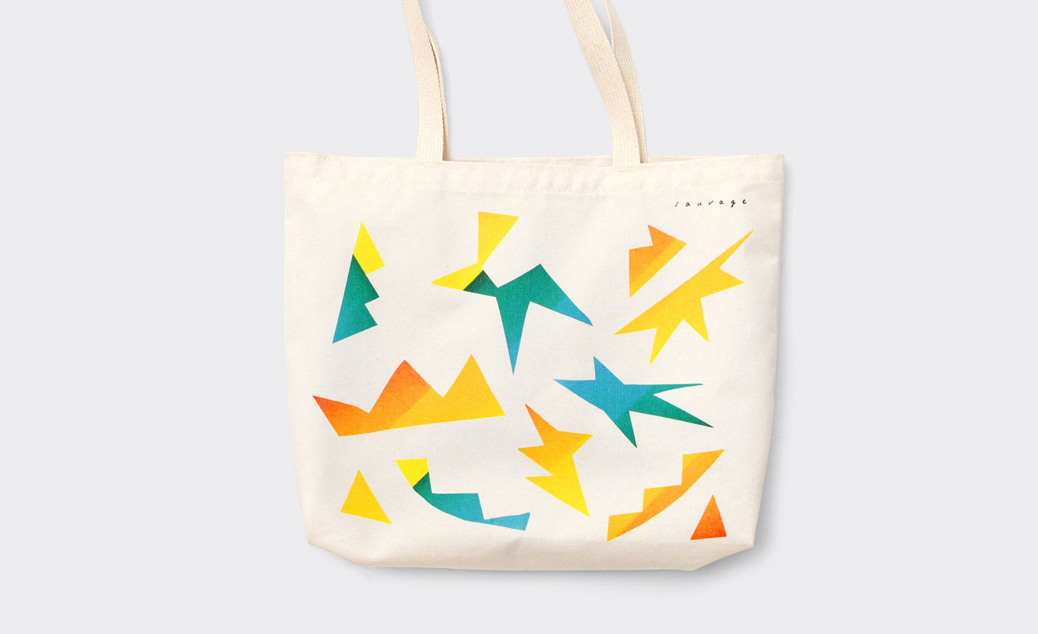 Brand identity and tote bag by New York design studio Triboro for Brooklyn cafe and bar Sauvage