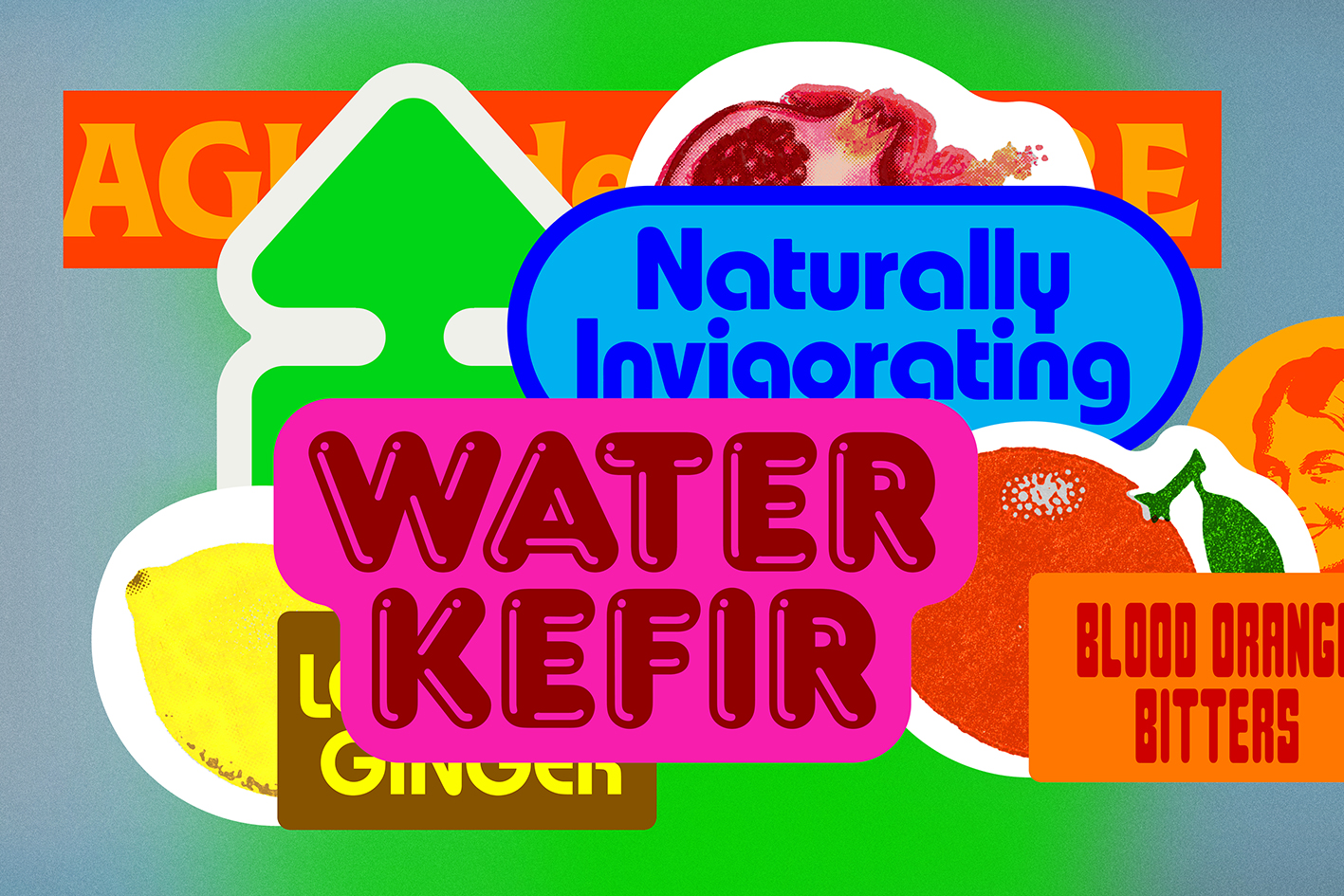 Logotype, typography, animation and packaging for fermented sparkling kefir water Agua de Madre designed by Chris Chapman. Logotype, typography, animation and packaging for fermented sparkling kefir water Agua de Madre designed by Chris Chapman.