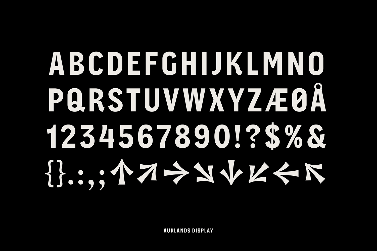 Custom Typeface Design – Aurlands by Heydays, Norway