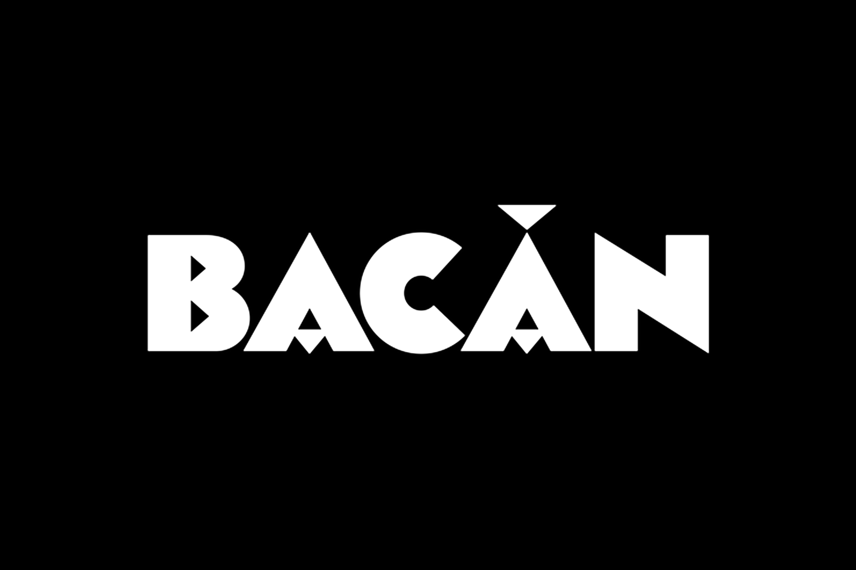 Custom logotype and typeface for Williamsburg-based Italian restaurant Bacàn designed by Pentagram