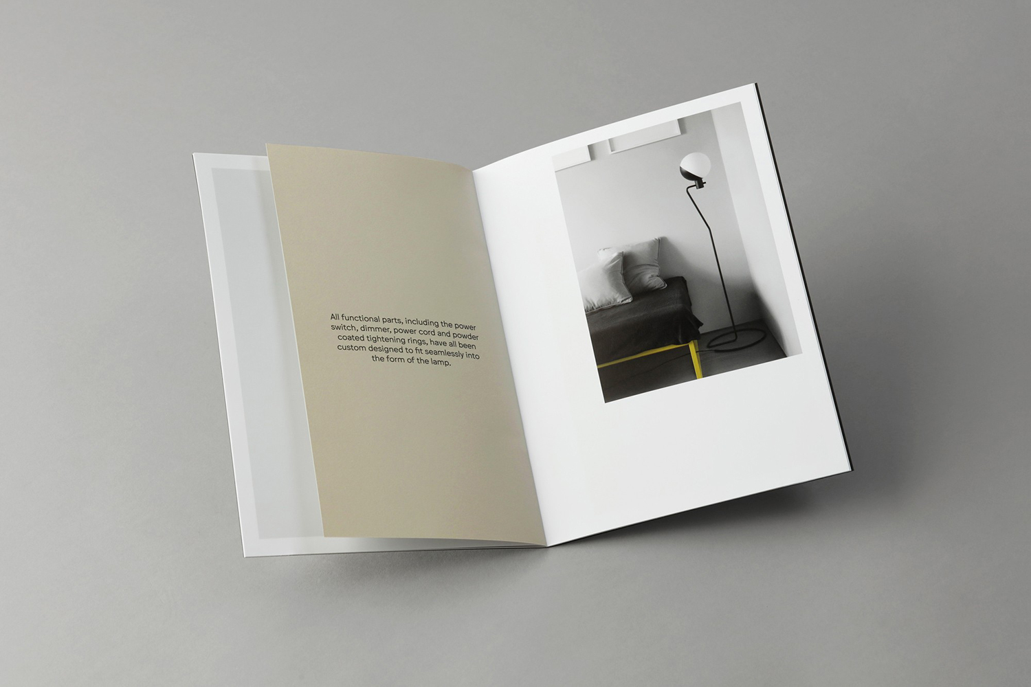 Brochure designed by Bunch for furniture design and manufacturer Grupa's new light Baluna