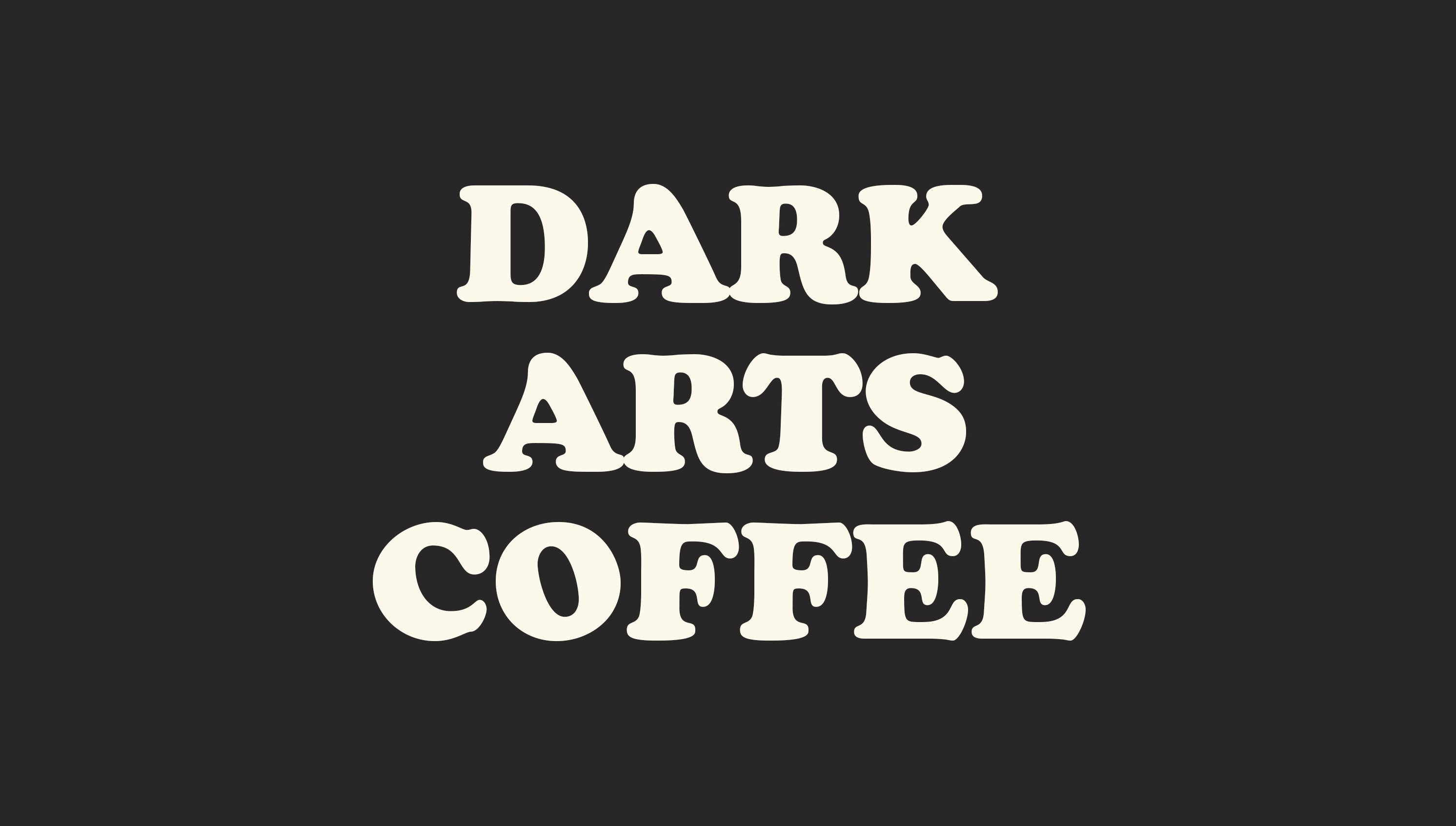 New logo, packaging, merchandise and poster design by NOT Wieden+Kennedy for London-based Dark Arts Coffee