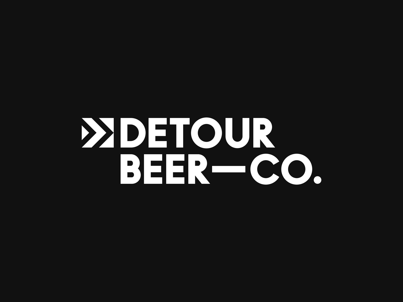 Logotype design by Weave for Australian craft beer business Detour Beer Co. Reviewed on by Richard Baird