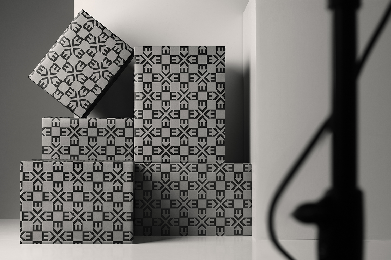 Logo, pattern and gift wrap designed by Lundgren+Lindqvist for Swedish architecture studio Lundgren+Lindqvist