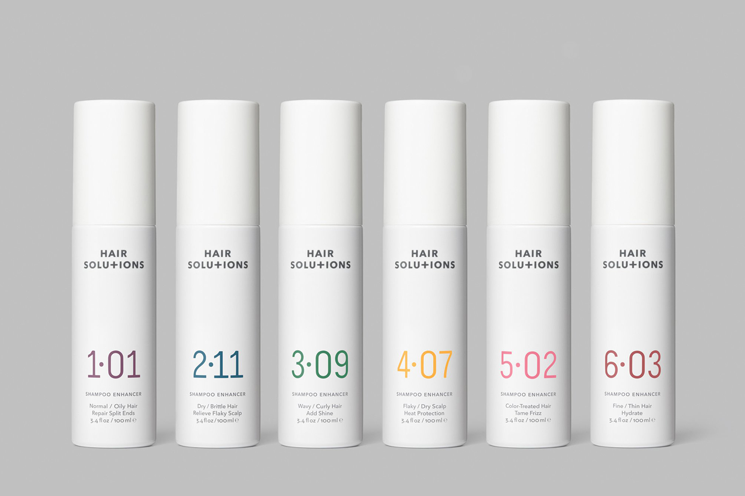 Logo, branding, packaging and campaign by Paul Belford Ltd. for Hair Solutions, a personalised shampoo enhancer