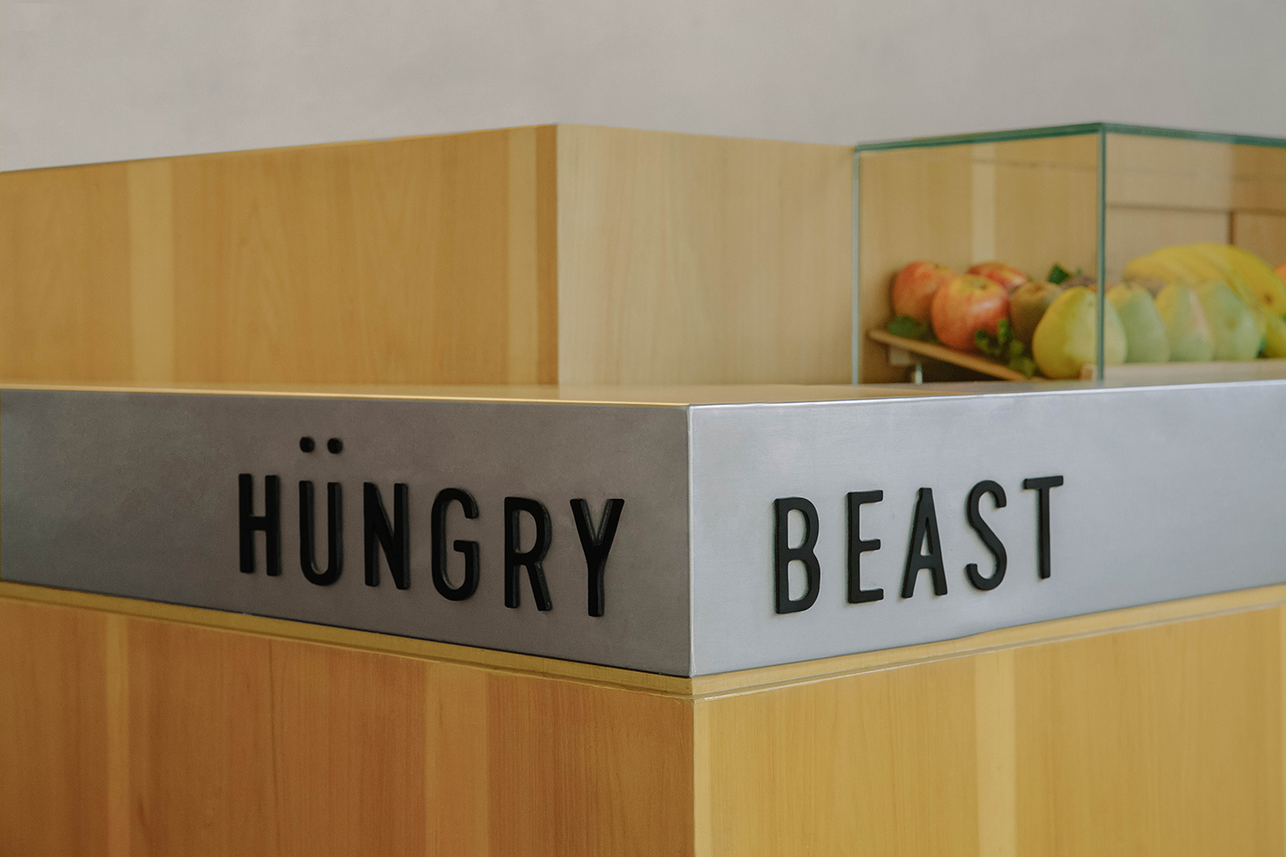 Graphic identity and interior design by Savvy for Mexican cafe and juice bar Hüngry Beast