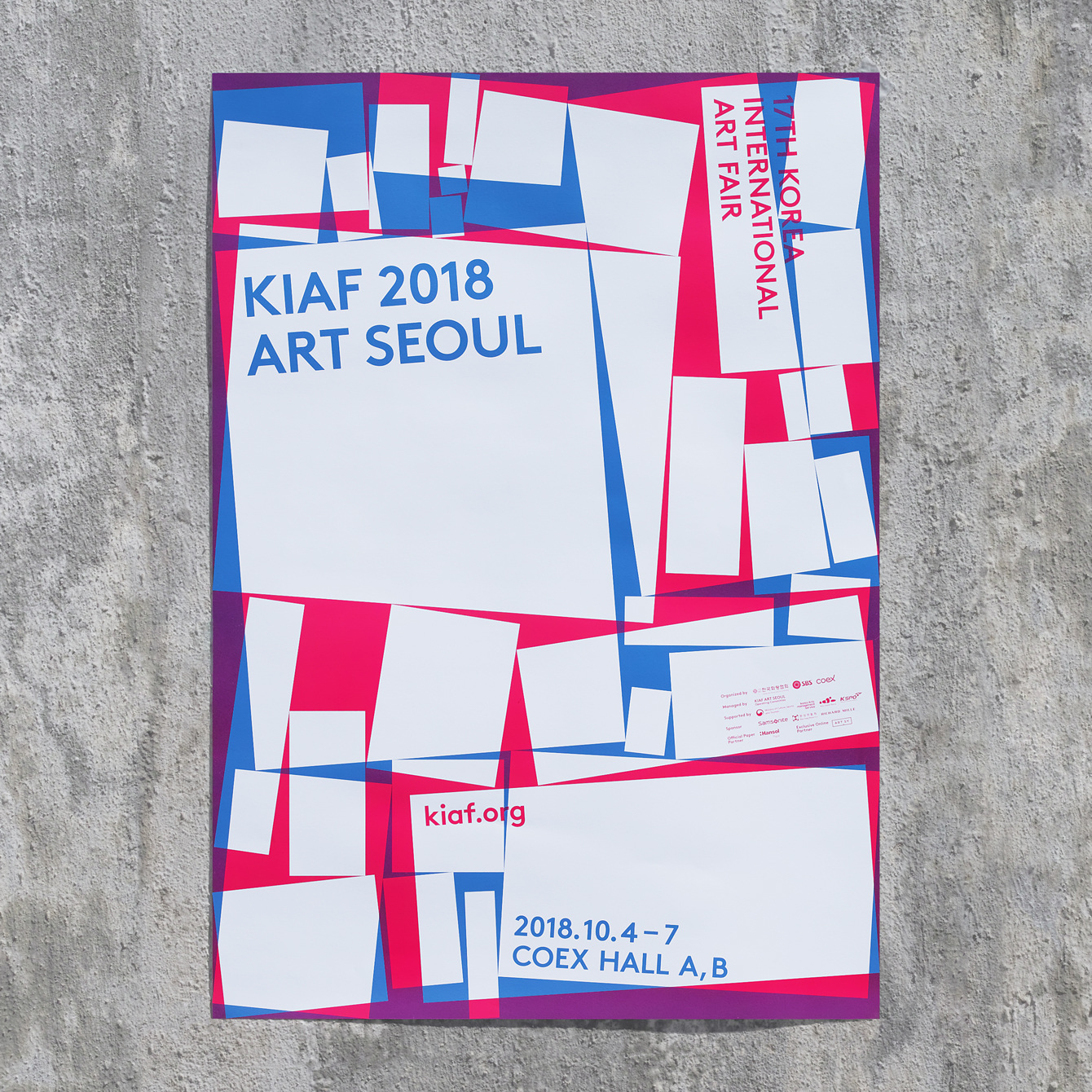 Poster Design Inspiration – Korea International Art Fair 2018 by Studio fnt