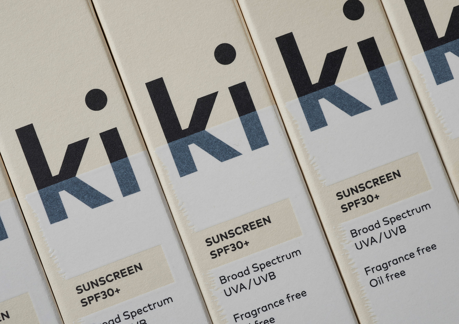 Packaging design by Aukland-based studio Akin for New Zealand sunscreen brand Ki