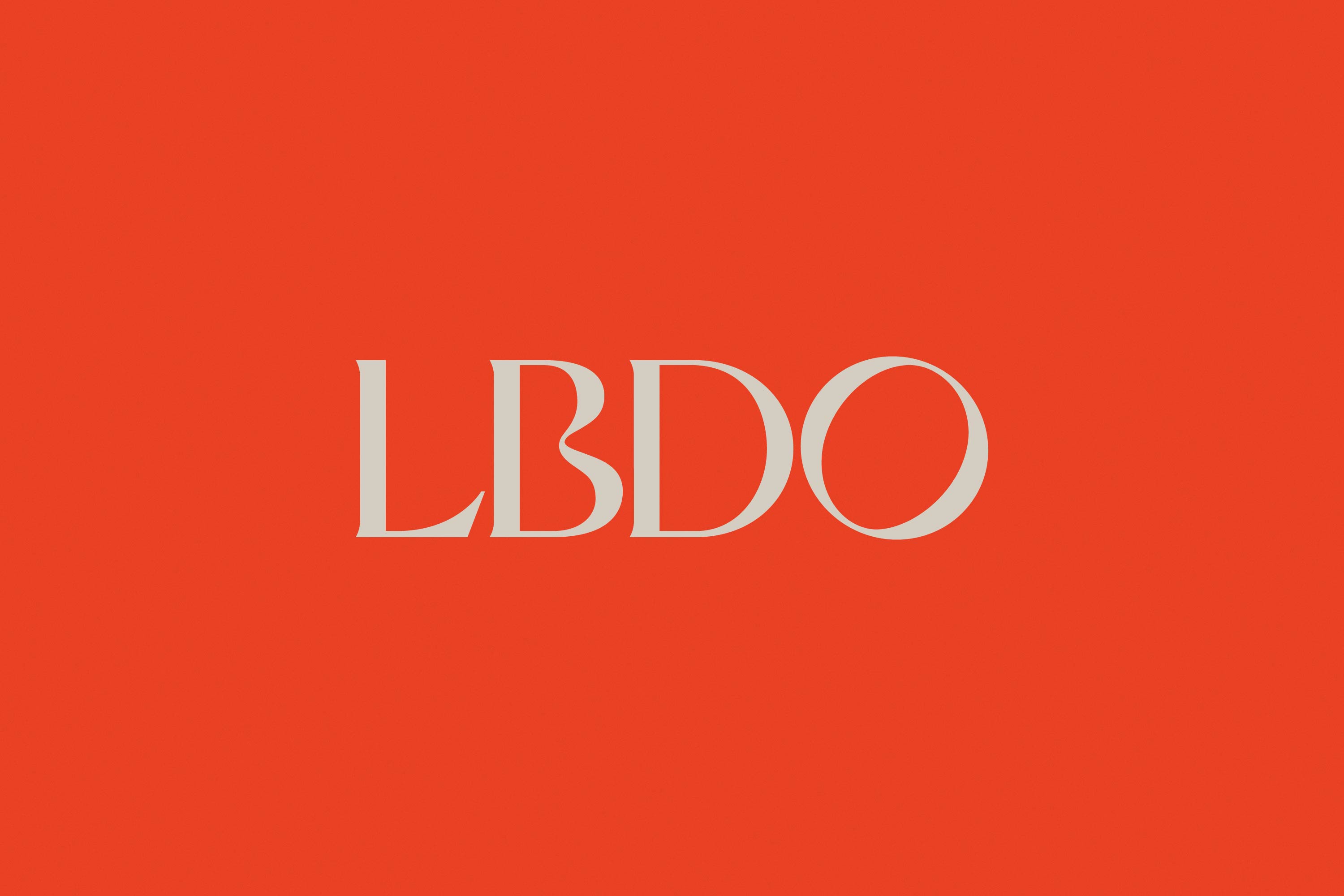Serif logotype for sexual wellness brand LBDO designed by Universal Favourite