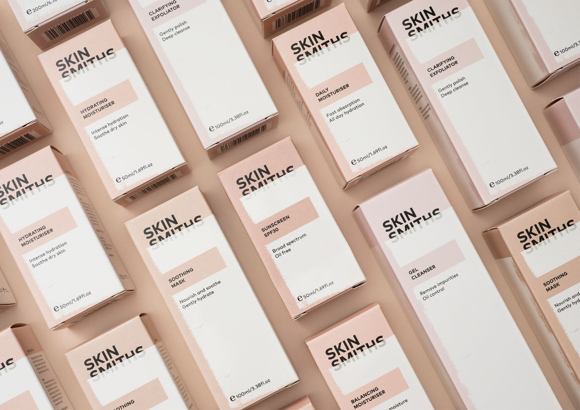 Packaging design by Aukland-based studio Akin for New Zealand sunscreen brand Skinsmiths