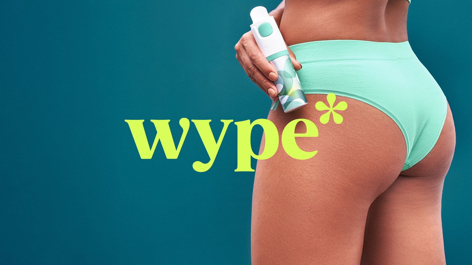 Logotype set in Gazpacho by Monotype for below the waist hygiene brand Wype designed by London-based studio Among Equals