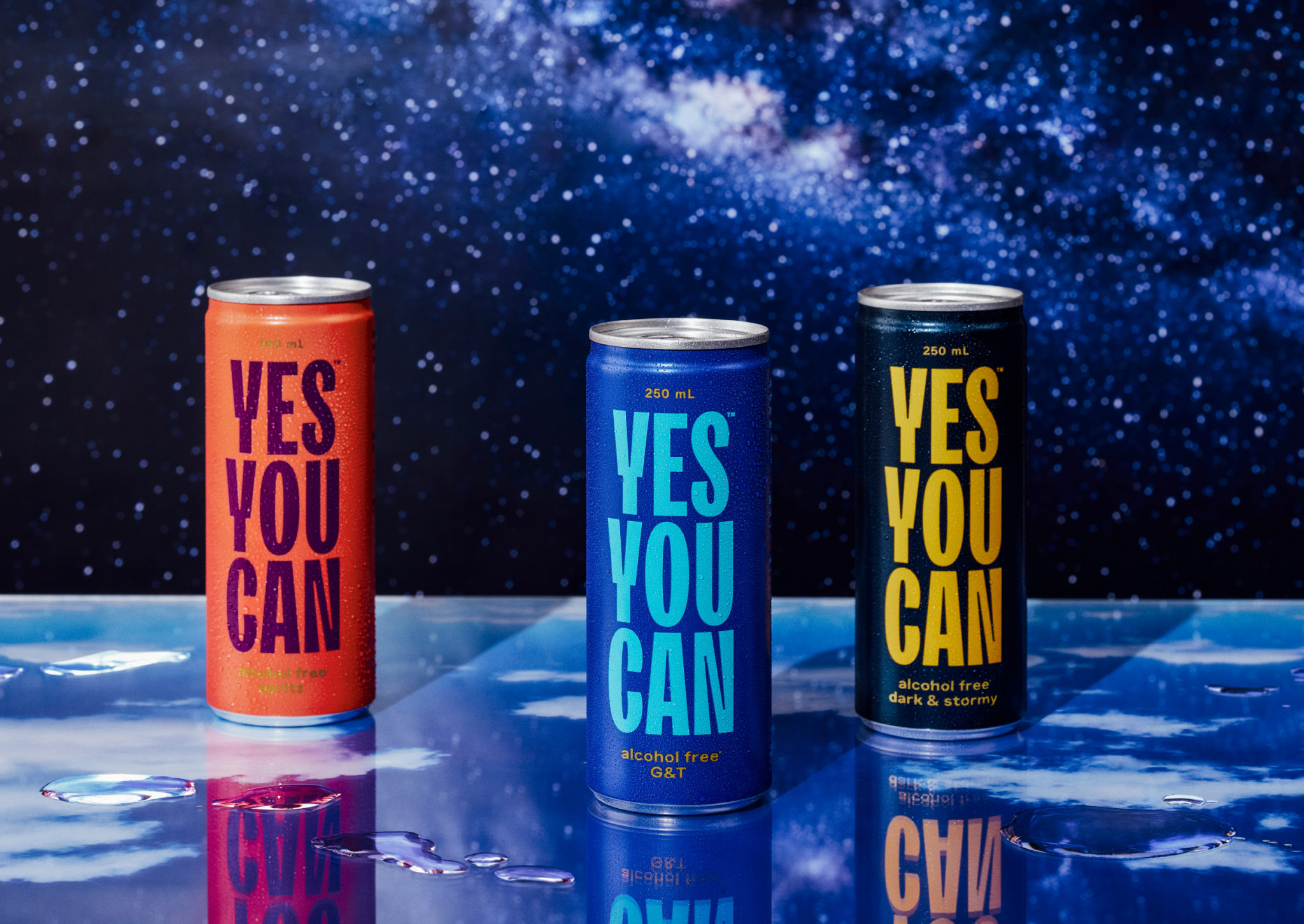 Can designs for non-alcoholic ready-to-drink range Yes You Can by Marx Design