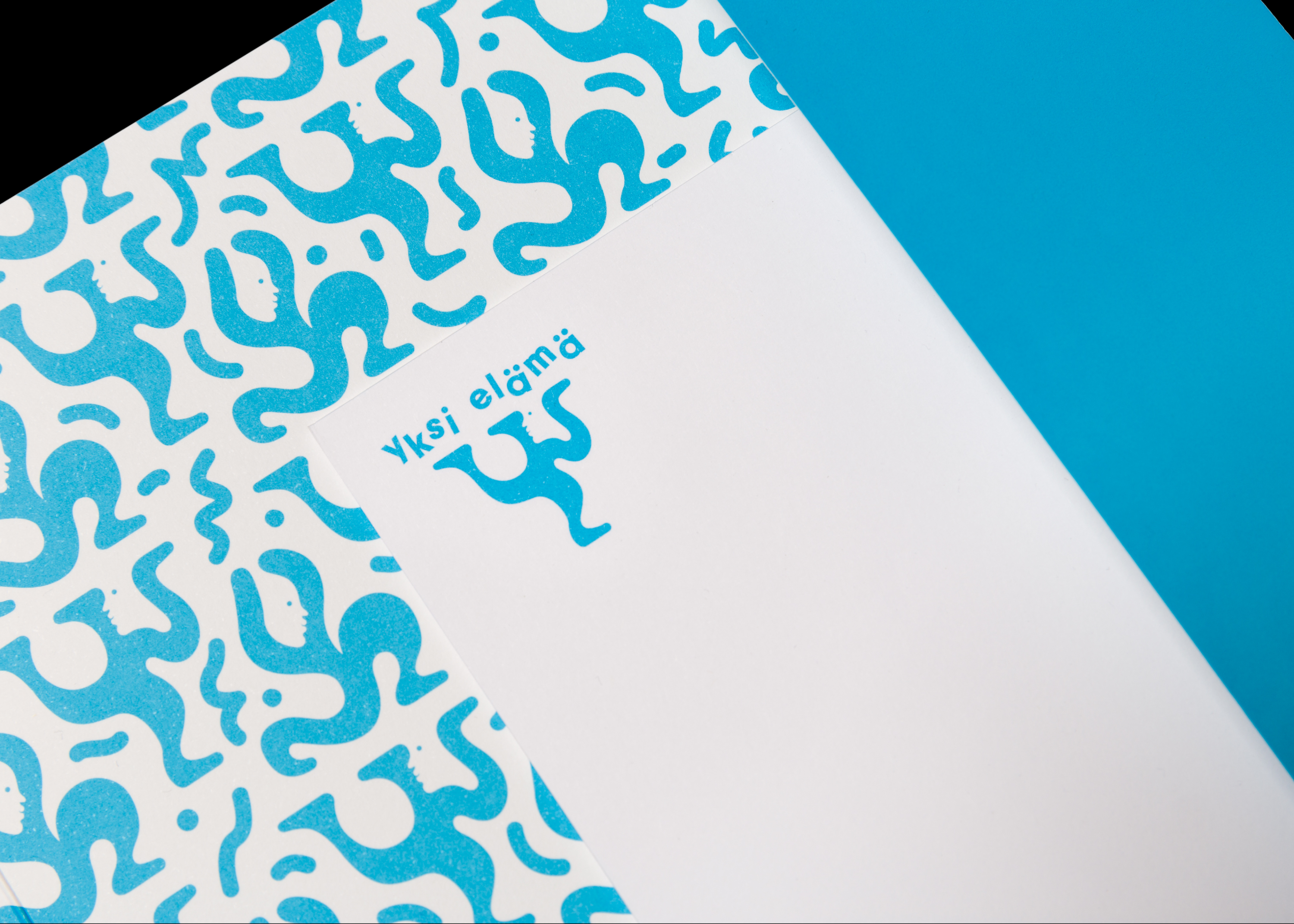 Logo and stationery designed by Tsto for Finnish health and wellbeing project Yksi Elämä. Featured on bpando.org