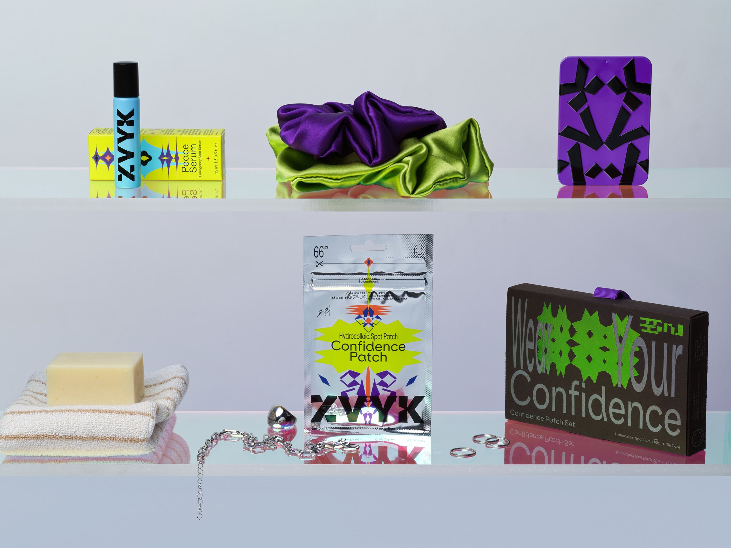 New brand identity and packaging design by Hong Kong-based Oddity Studio for skin care brand ZVYK