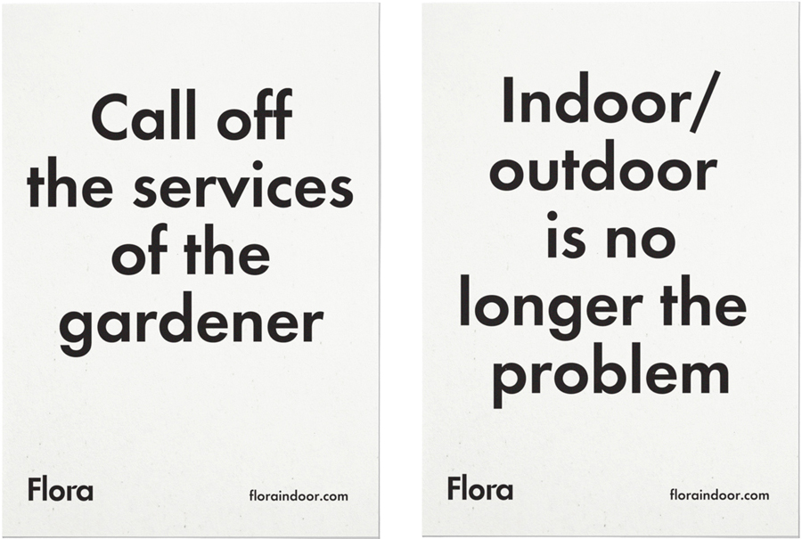 Graphic design by P.A.R for Barcelona based eternal flower business Flora