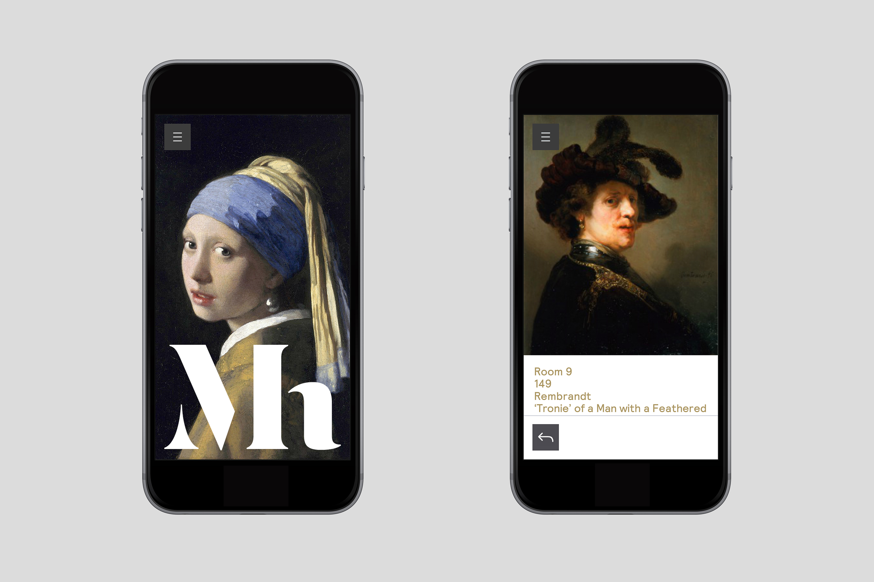 Responsive website and brand identity designed by Dumbar for Mauritshuis