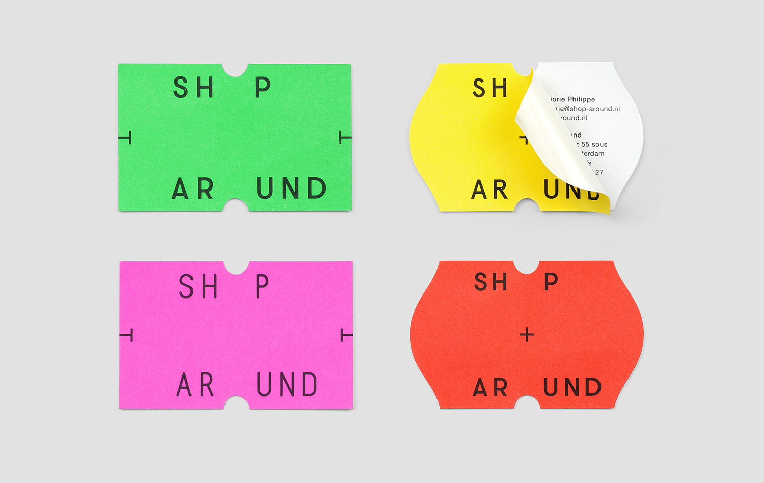 Brand identity and business cards by Toko for New York and Amsterdam-based creative production agency ShopAround