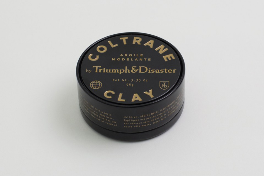 Package design for Coltrane Clay from Triumph & Disaster by New Zealand based DDMMYY