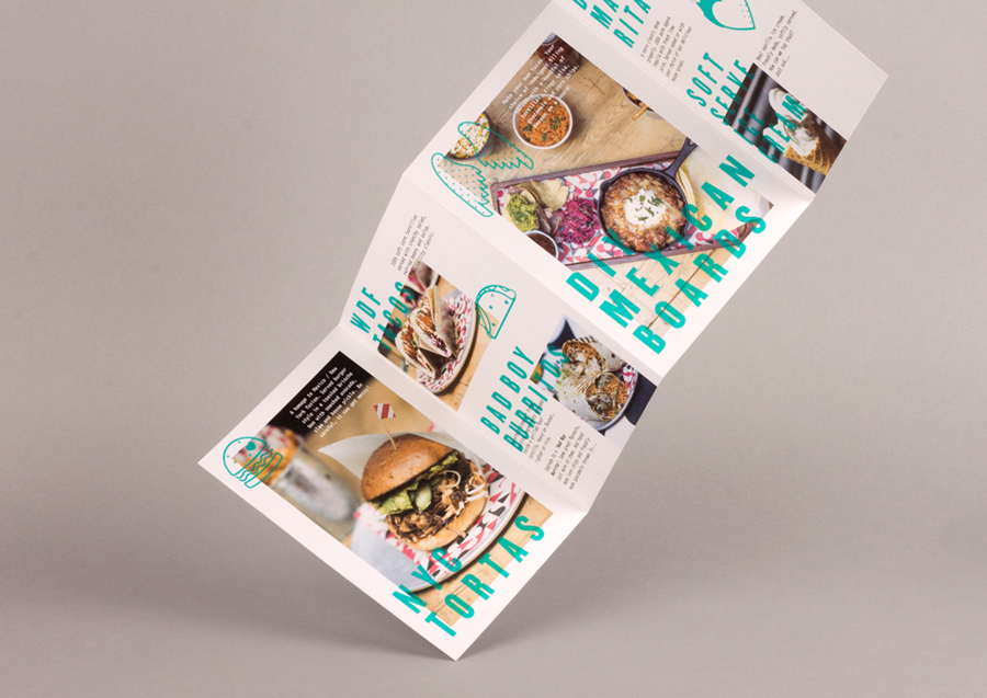 Print designed by Buro Creative for UK Mexican dining concept DF / Mexico